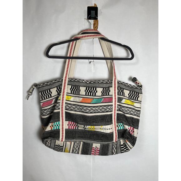 America & Beyond Sequined Colorful Oversized Beach Tote Boho Large - Picture 4 of 13